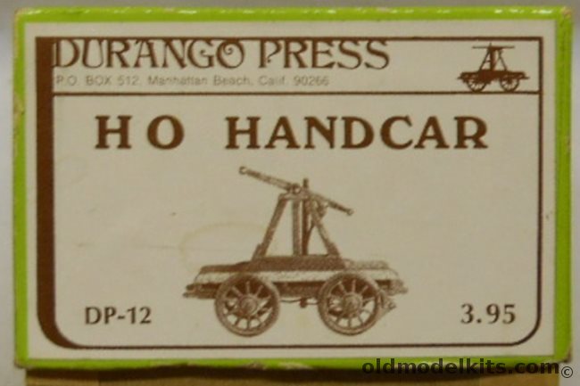 Durango Press 1/87 HO Handcar - Metal Craftsman Kit, DP-12 plastic model kit